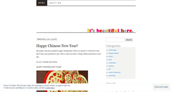 Desktop Screenshot of itsbeautifulhere.wordpress.com