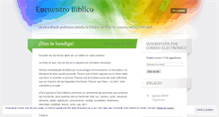Desktop Screenshot of encuentrobiblico.wordpress.com