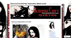 Desktop Screenshot of demoniccunt.wordpress.com