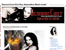 Tablet Screenshot of demoniccunt.wordpress.com