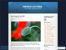 Tablet Screenshot of frenchletters.wordpress.com