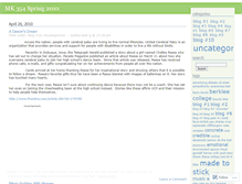 Tablet Screenshot of mk354spring10.wordpress.com