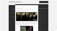 Desktop Screenshot of bpeablog.wordpress.com