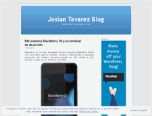 Tablet Screenshot of josiantavarez.wordpress.com