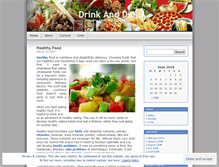 Tablet Screenshot of drinkndine.wordpress.com