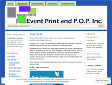 Tablet Screenshot of eventprintandpop.wordpress.com