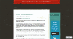 Desktop Screenshot of bottomofthebasket.wordpress.com