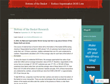 Tablet Screenshot of bottomofthebasket.wordpress.com