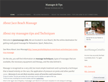 Tablet Screenshot of mymassagestips.wordpress.com