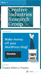 Mobile Screenshot of creativemediaresearch.wordpress.com