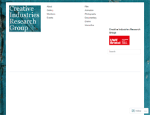 Tablet Screenshot of creativemediaresearch.wordpress.com