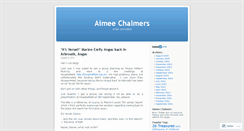 Desktop Screenshot of aimeechalmers.wordpress.com