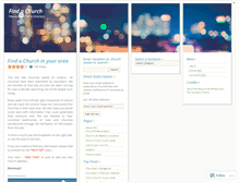 Tablet Screenshot of churchfinder.wordpress.com