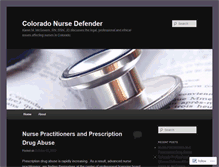 Tablet Screenshot of coloradonursedefender.wordpress.com