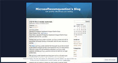 Desktop Screenshot of microsoftexamquestion.wordpress.com