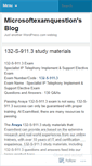 Mobile Screenshot of microsoftexamquestion.wordpress.com