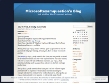 Tablet Screenshot of microsoftexamquestion.wordpress.com