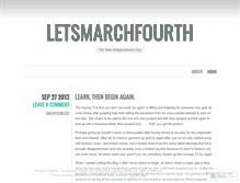 Tablet Screenshot of letsmarchfourth.wordpress.com