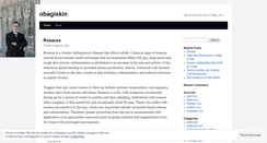 Desktop Screenshot of obagiskin.wordpress.com