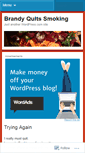 Mobile Screenshot of brandyquitssmoking.wordpress.com