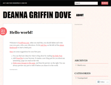 Tablet Screenshot of deannagriffindove.wordpress.com