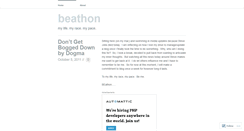 Desktop Screenshot of beathon.wordpress.com