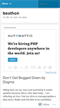 Mobile Screenshot of beathon.wordpress.com