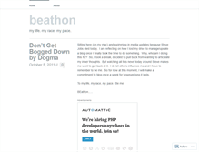 Tablet Screenshot of beathon.wordpress.com