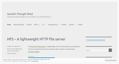 Desktop Screenshot of geraldhuber.wordpress.com