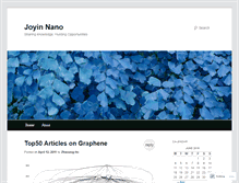 Tablet Screenshot of joyinano.wordpress.com