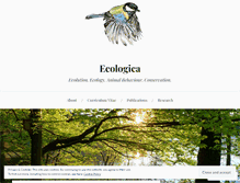 Tablet Screenshot of ecologicablog.wordpress.com