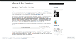 Desktop Screenshot of esophiethinks.wordpress.com
