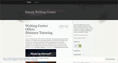 Desktop Screenshot of emorywritingcenter.wordpress.com