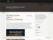 Tablet Screenshot of emorywritingcenter.wordpress.com