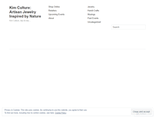Tablet Screenshot of kimculture.wordpress.com