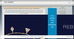 Desktop Screenshot of gotstella.wordpress.com