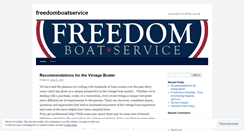 Desktop Screenshot of freedomboatservice.wordpress.com