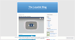 Desktop Screenshot of loyalists.wordpress.com