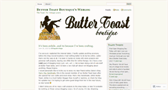 Desktop Screenshot of buttertoastboutique.wordpress.com