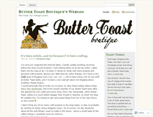 Tablet Screenshot of buttertoastboutique.wordpress.com