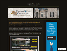 Tablet Screenshot of canyonstonecanada.wordpress.com