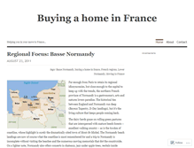 Tablet Screenshot of buyingahomeinfrance.wordpress.com