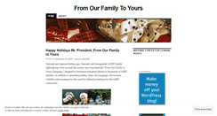 Desktop Screenshot of fromourfamiliestoyours.wordpress.com