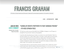 Tablet Screenshot of francisgraham.wordpress.com