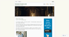 Desktop Screenshot of citizenlemonade.wordpress.com