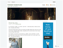 Tablet Screenshot of citizenlemonade.wordpress.com