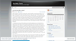 Desktop Screenshot of mybabynaren.wordpress.com
