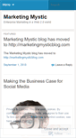 Mobile Screenshot of marketingmystic.wordpress.com