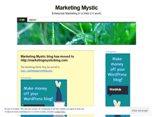 Tablet Screenshot of marketingmystic.wordpress.com