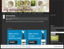 Tablet Screenshot of mywhipplefamily.wordpress.com